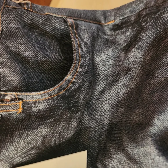 Jason Wu Dark Blue Wide-Leg Free-Flowing Faux Jean Weighted Pants, S12, NWT - Picture 6 of 6